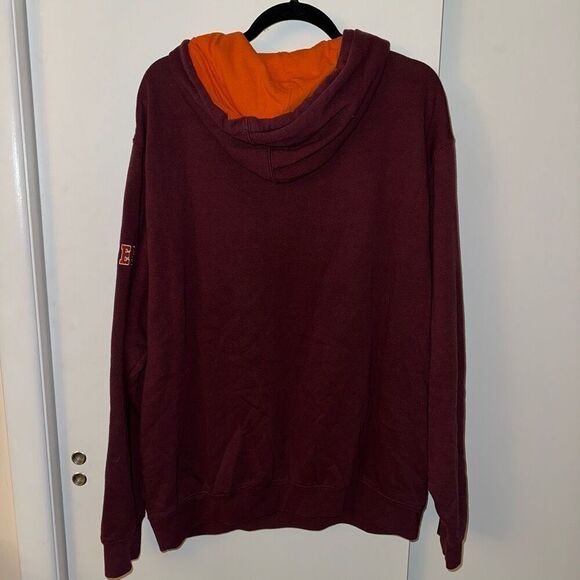 Virginia Tech Hokies Men’s Maroon Hooded Sweatshirt Size XXL GUC - Picture 5 of 12